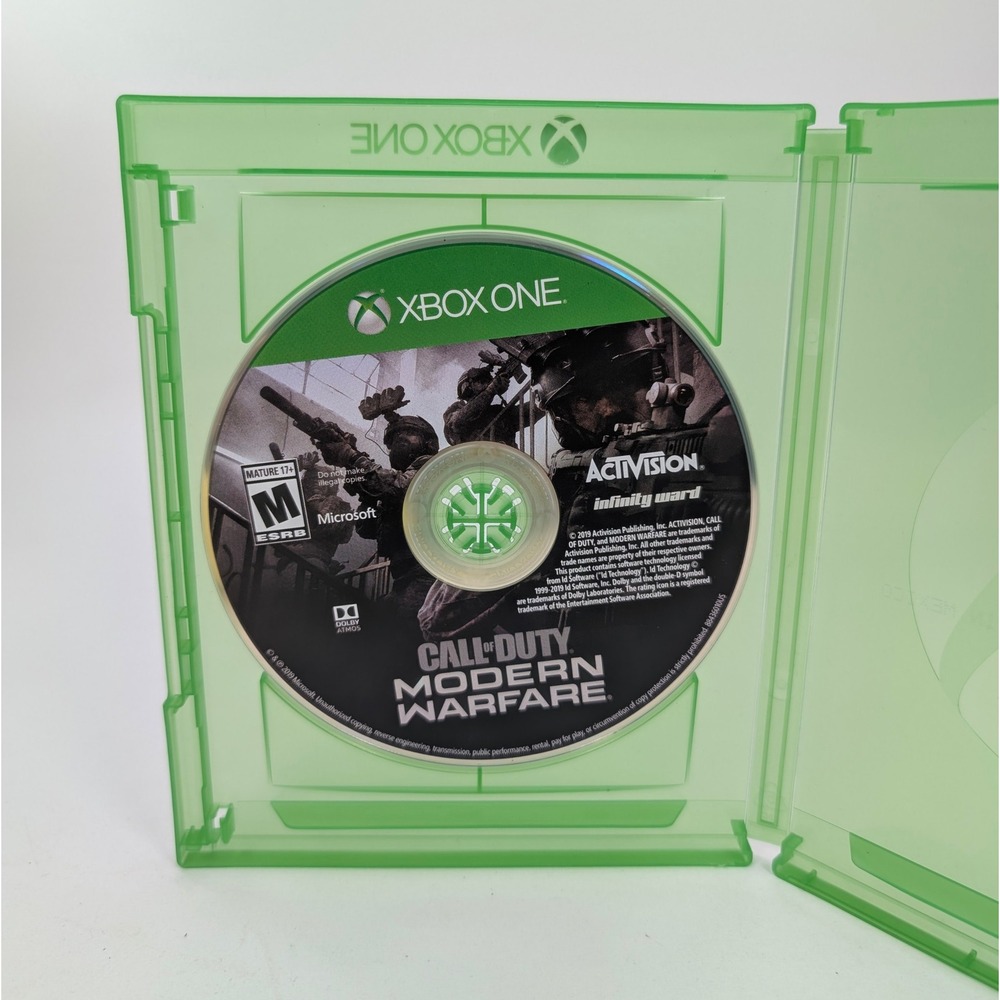 Call of Duty Modern Warfare Xbox One Disc Activision Infinity Ward No Card‎